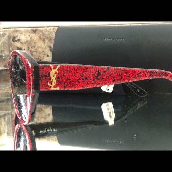 SLV M3/F sunglasses in Red glitter  Sunglasses - Picture 2 of 6
